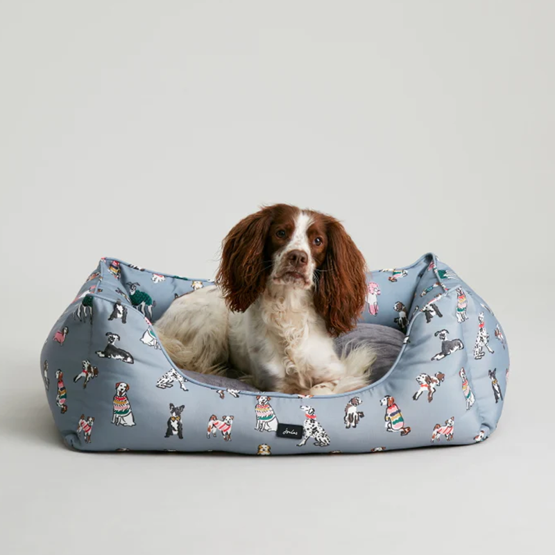 Joules Box Bed - Rainbow Dogs-1